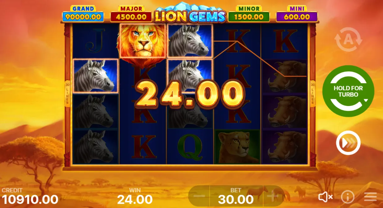 Lion Gems: Hold and Win demo
